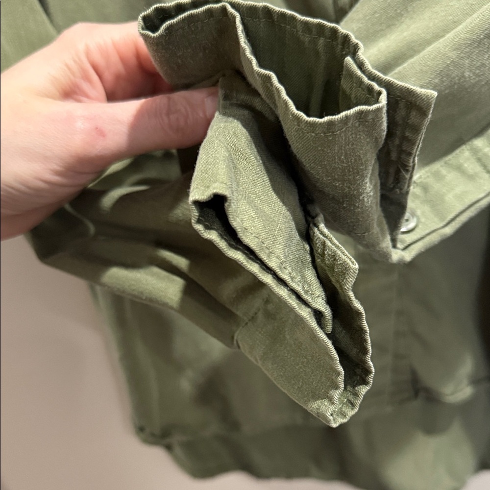 Knox Rose Green Button Down Shirt Lyocell - Picture 3 of 6